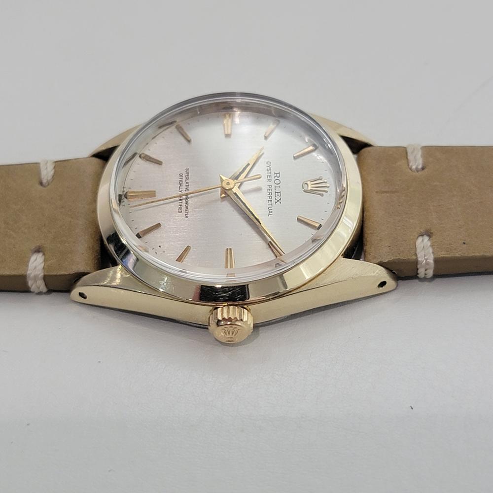 Rolex Oyster Perpetual 1024 34mm Gold Capped Mens Automatic 1960s Vintage RA584B For Sale 1