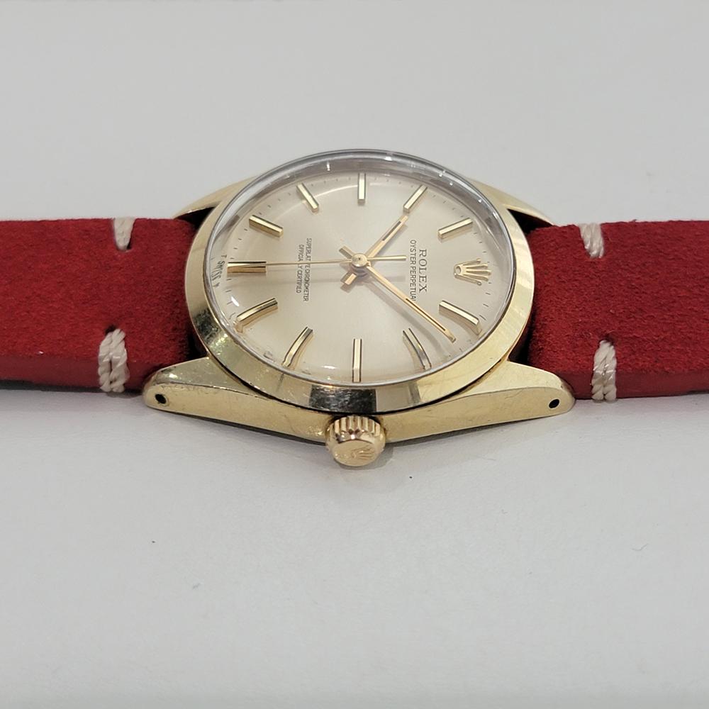 Rolex Oyster Perpetual 1024 34mm Gold Capped Mens Automatic 1970s Vintage RA584B For Sale 1