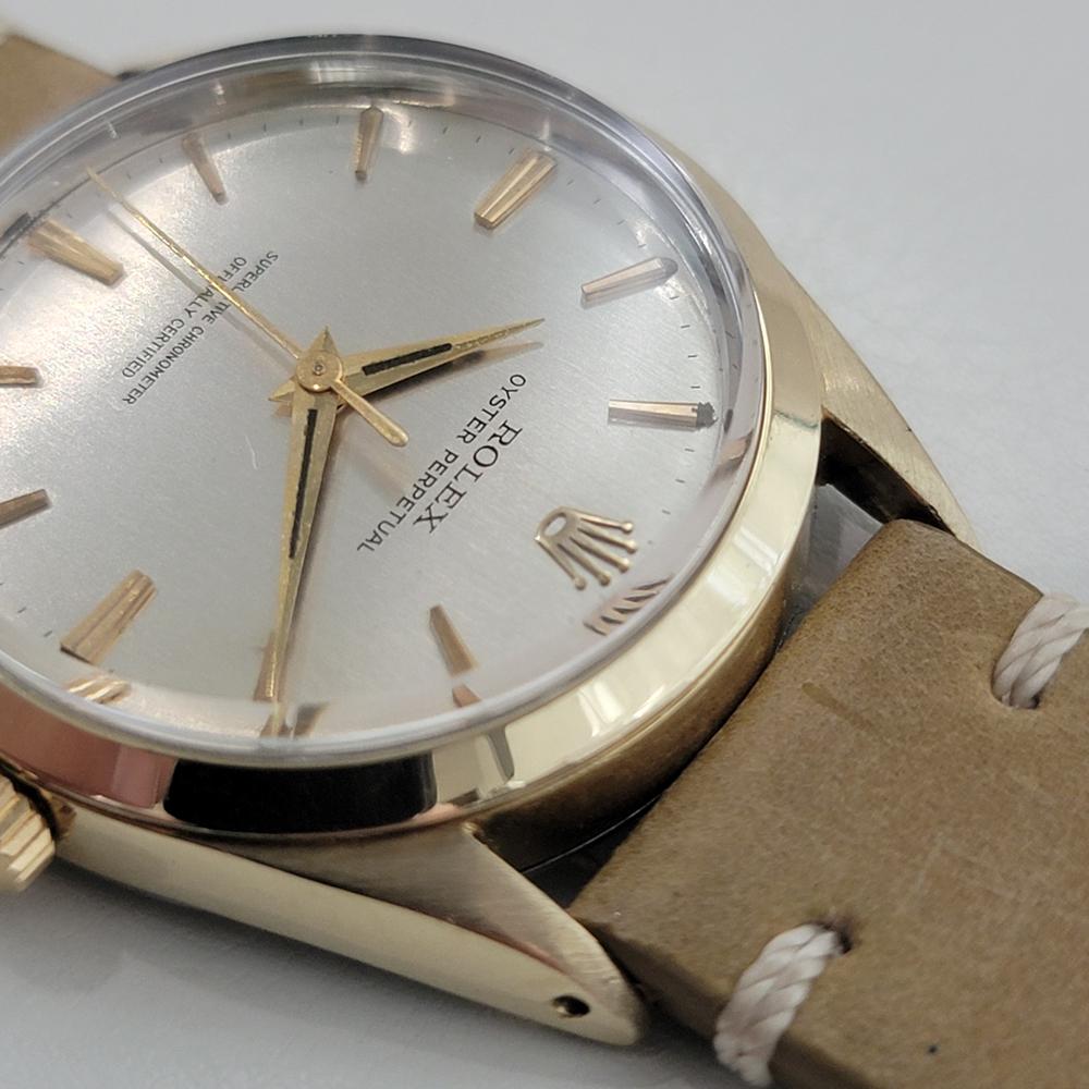Rolex Oyster Perpetual 1024 34mm Gold Capped Mens Automatic 1960s Vintage RA584B For Sale 2