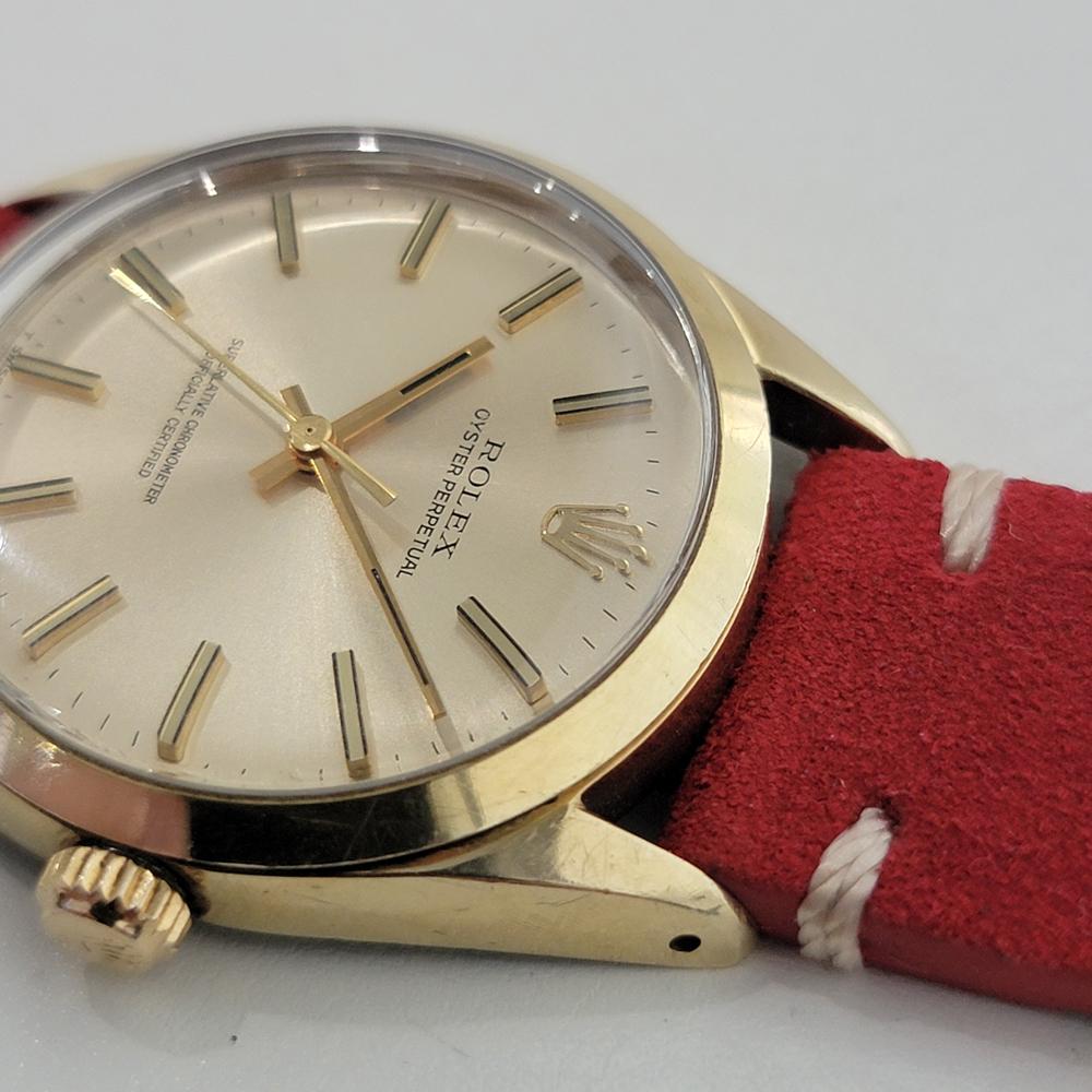 Rolex Oyster Perpetual 1024 34mm Gold Capped Mens Automatic 1970s Vintage RA584B For Sale 2