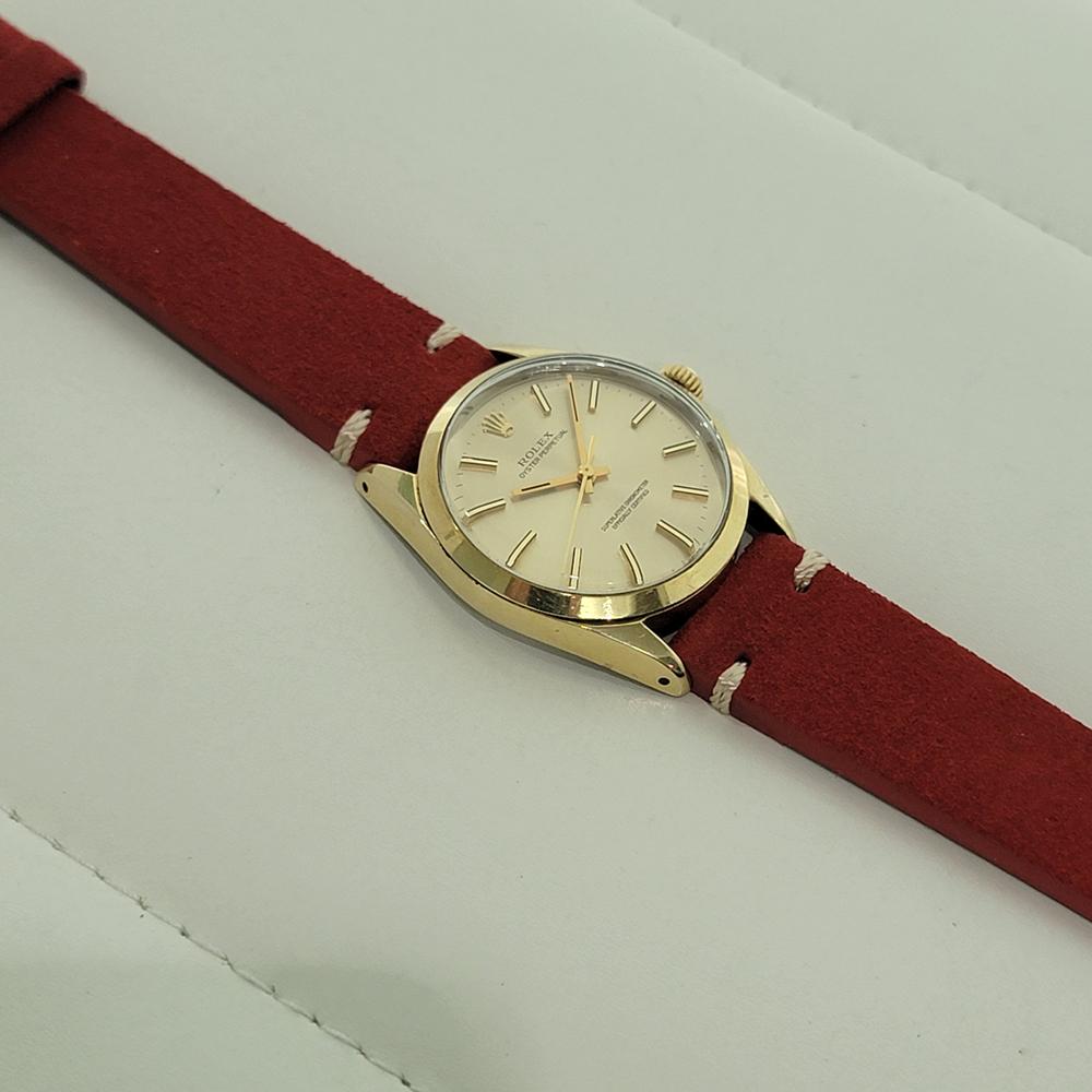 Rolex Oyster Perpetual 1024 34mm Gold Capped Mens Automatic 1970s Vintage RA584B For Sale 3