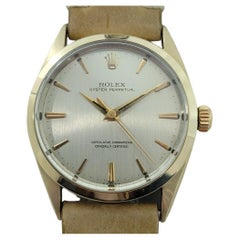Rolex Oyster Perpetual 1024 34mm Gold Capped Mens Automatic 1960s Vintage RA584B