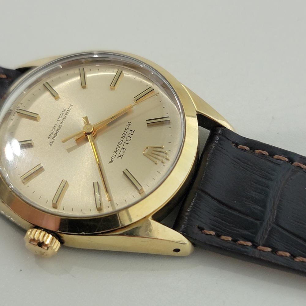 Rolex Oyster Perpetual 1024 34mm Gold Capped Mens Automatic 1970s Vintage RA545B For Sale 2