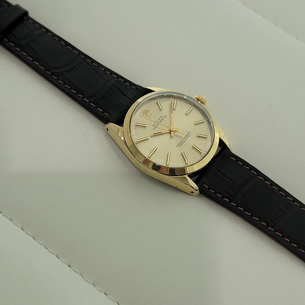 Rolex Oyster Perpetual 1024 34mm Gold Capped Mens Automatic 1970s Vintage RA545B For Sale 3