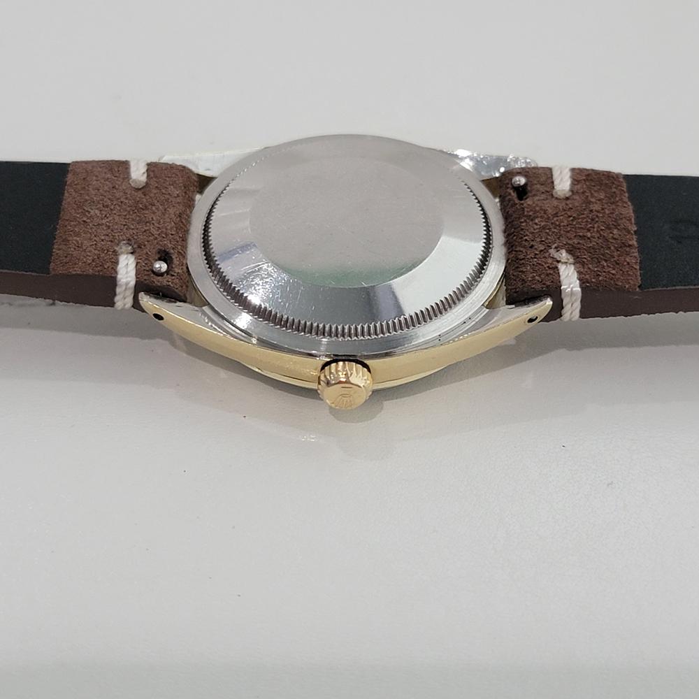 Rolex Oyster Perpetual 1024 34mm Mens Gold Capped Automatic 1960s Vintage RA200C en vente 6