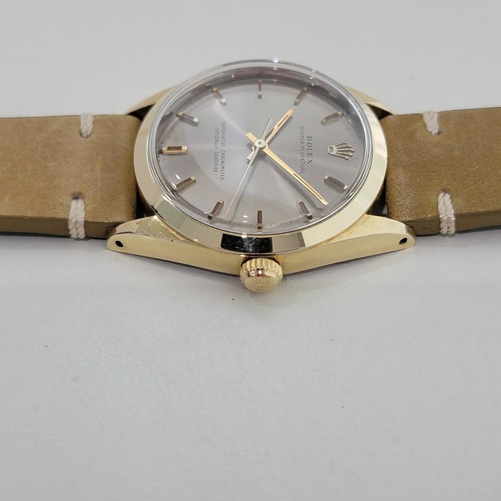 Rolex Oyster Perpetual 1024 34mm Herren Gold Capped Automatic 1960s Vintage RA200C im Angebot 2