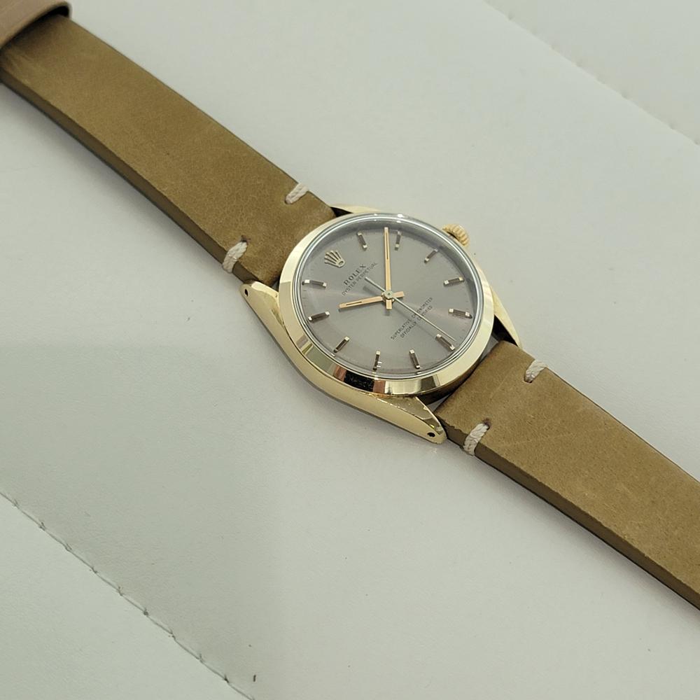 Rolex Oyster Perpetual 1024 34mm Herren Gold Capped Automatic 1960s Vintage RA200C im Angebot 4