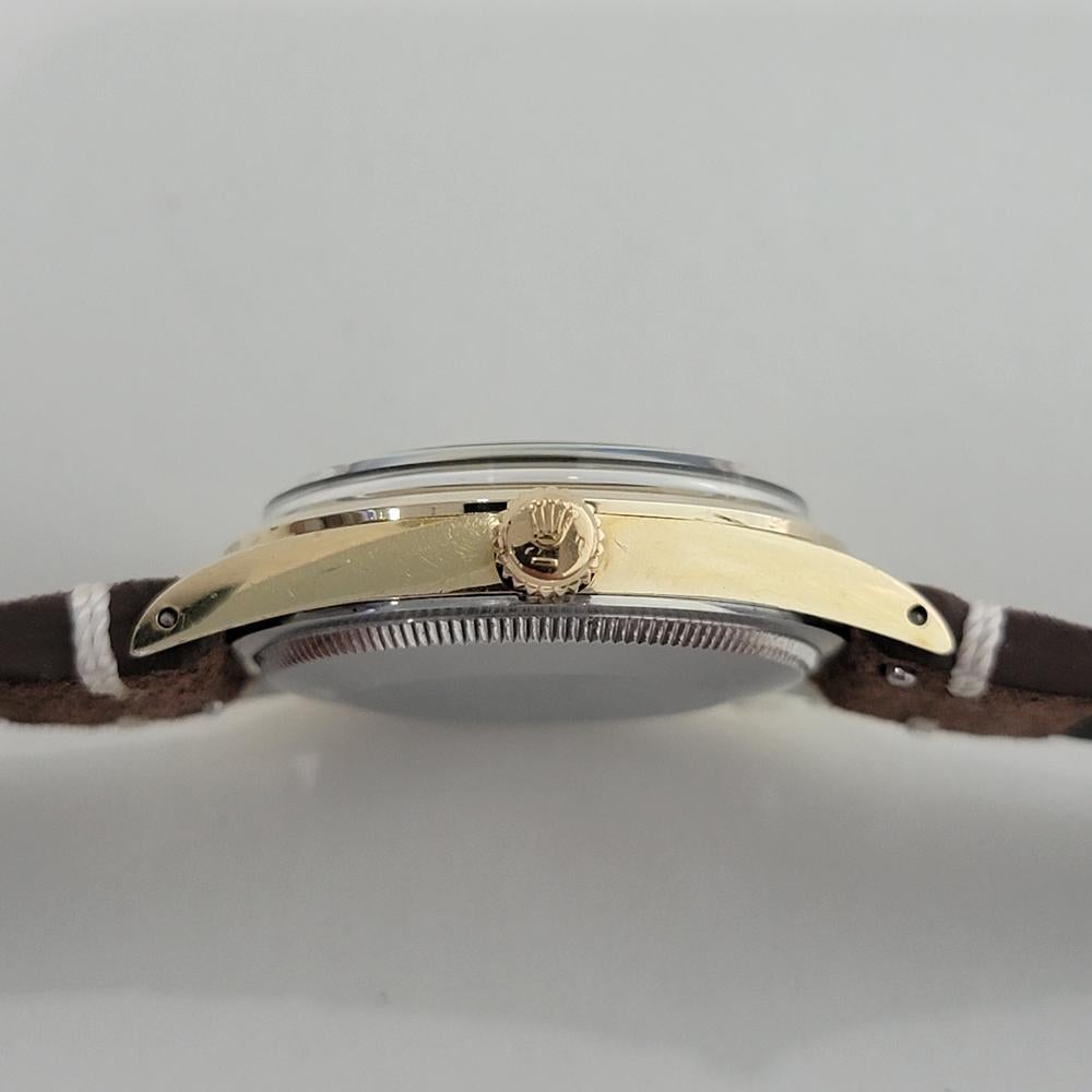 Rolex Oyster Perpetual 1024 34mm Mens Gold Capped Automatic 1960s Vintage RA200C en vente 4