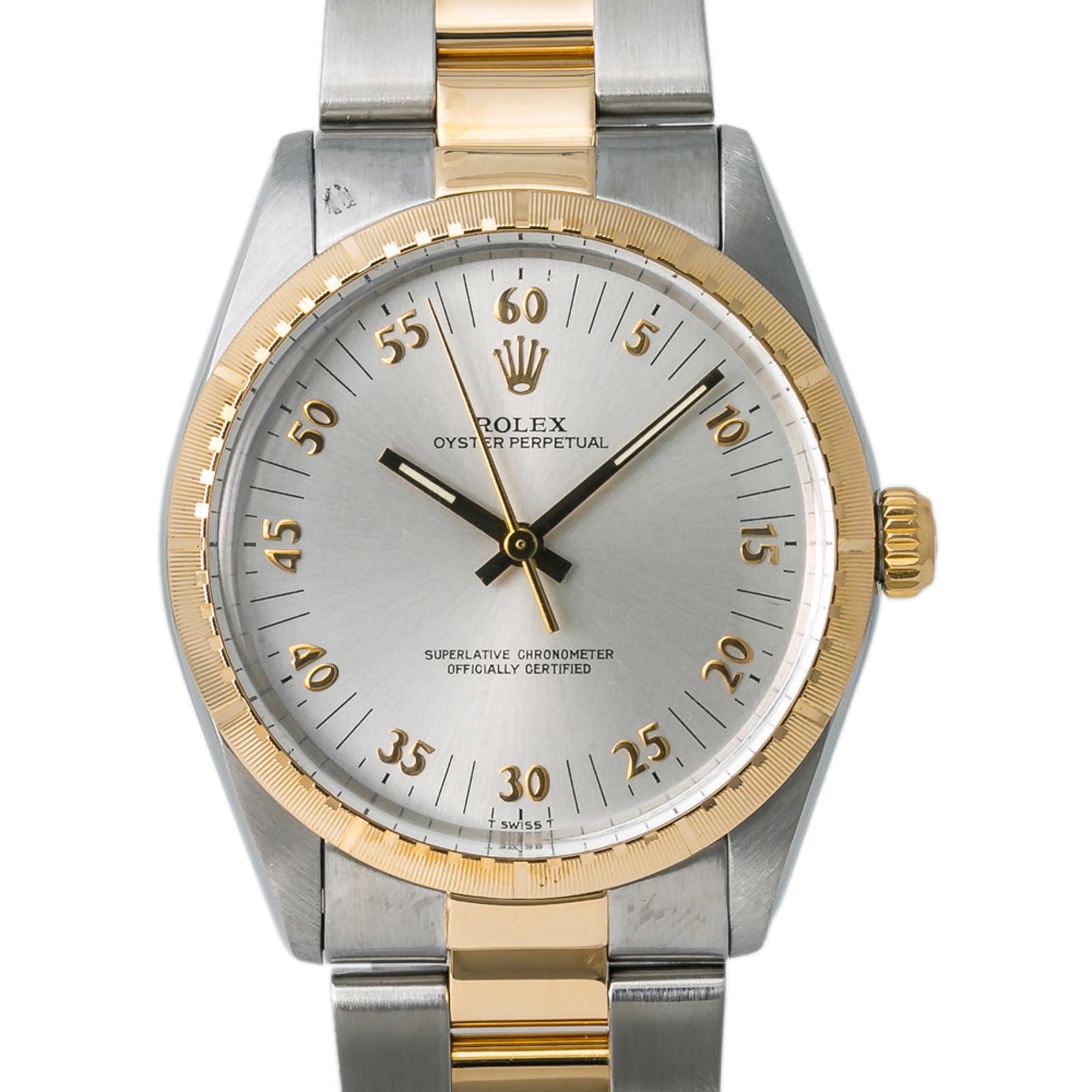 Rolex Oyster Perpetual 1038 Automatic Unisex Watch Two-Tone 18k YG 34mm