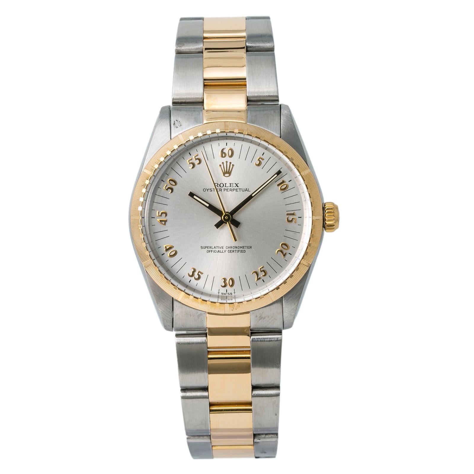 Rolex Oyster Perpetual 1038 Automatic Unisex Watch Two-Tone 18k YG