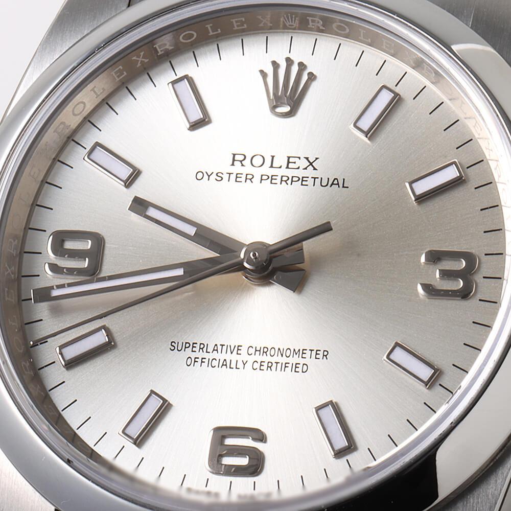 Rolex Oyster Perpetual 114200 Men's Silver 369 White Dial, Used - Random No. 2