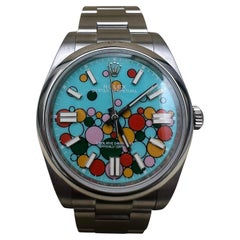 Used Rolex Oyster Perpetual 114300 39mm Custom Celebration Dial Box Papers (124300)