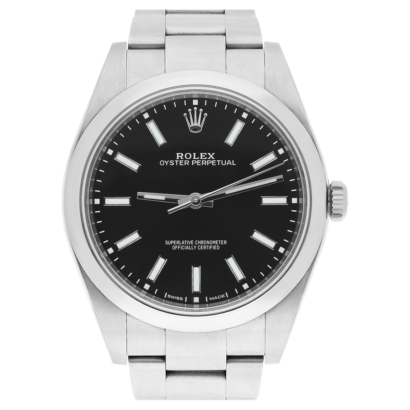 Rolex Oyster Perpetual 114300 Black Dial Oyster Bracelet Complete