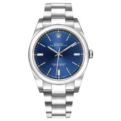 Rolex Oyster Perpetual 114300 Blue 39mm Stainless Steel Watch (R-376)