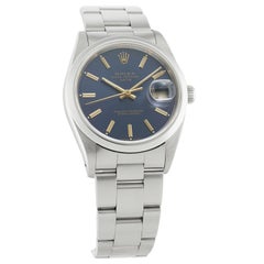 Rolex Oyster Perpetual 115200, Blue Dial, Certified and Warranty