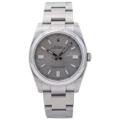 Rolex Oyster Perpetual 116000, Grey Dial, Certified and Warranty