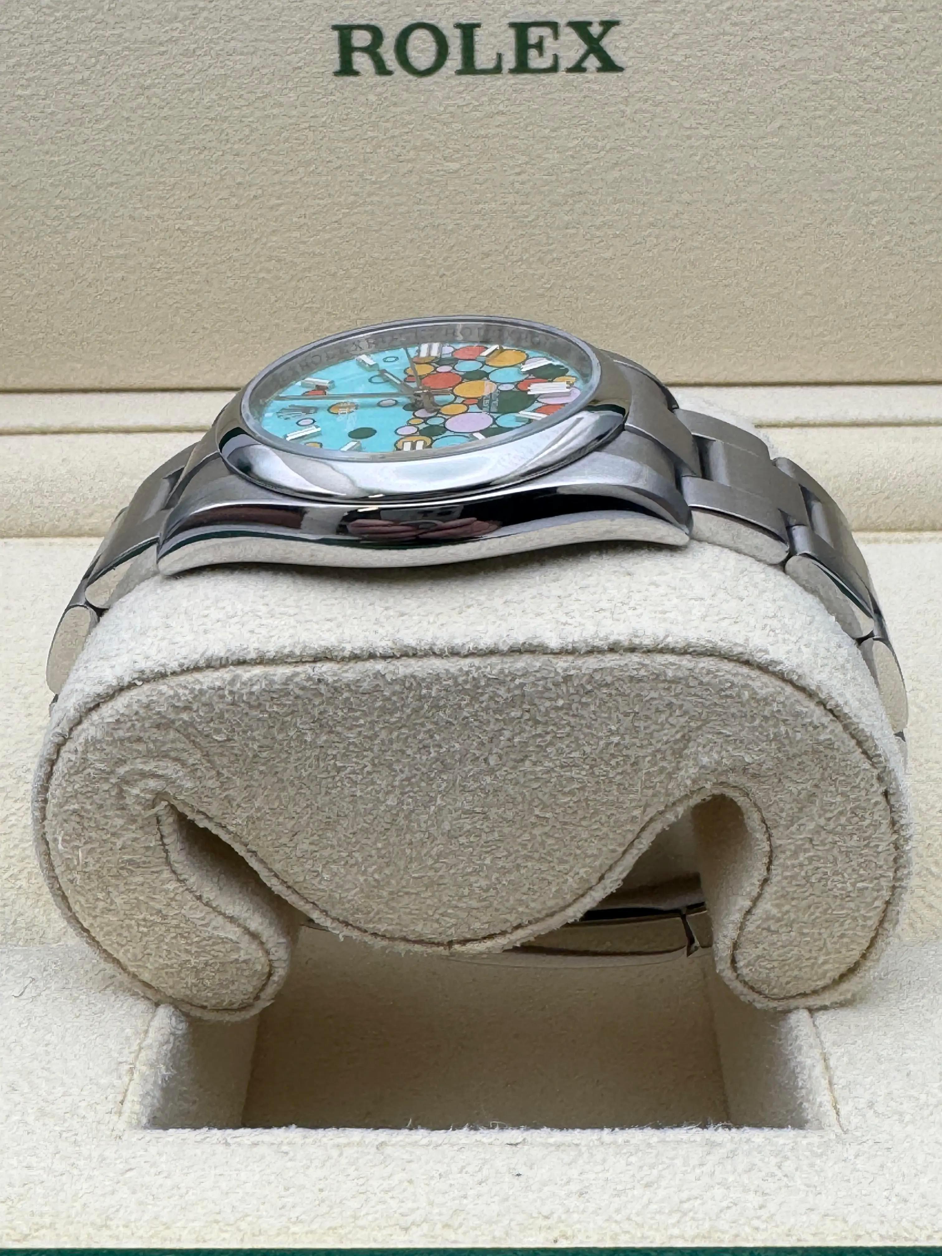 Women's or Men's Rolex Oyster Perpetual 116000 36mm Custom Celebration Dial Box Card 126000 style For Sale