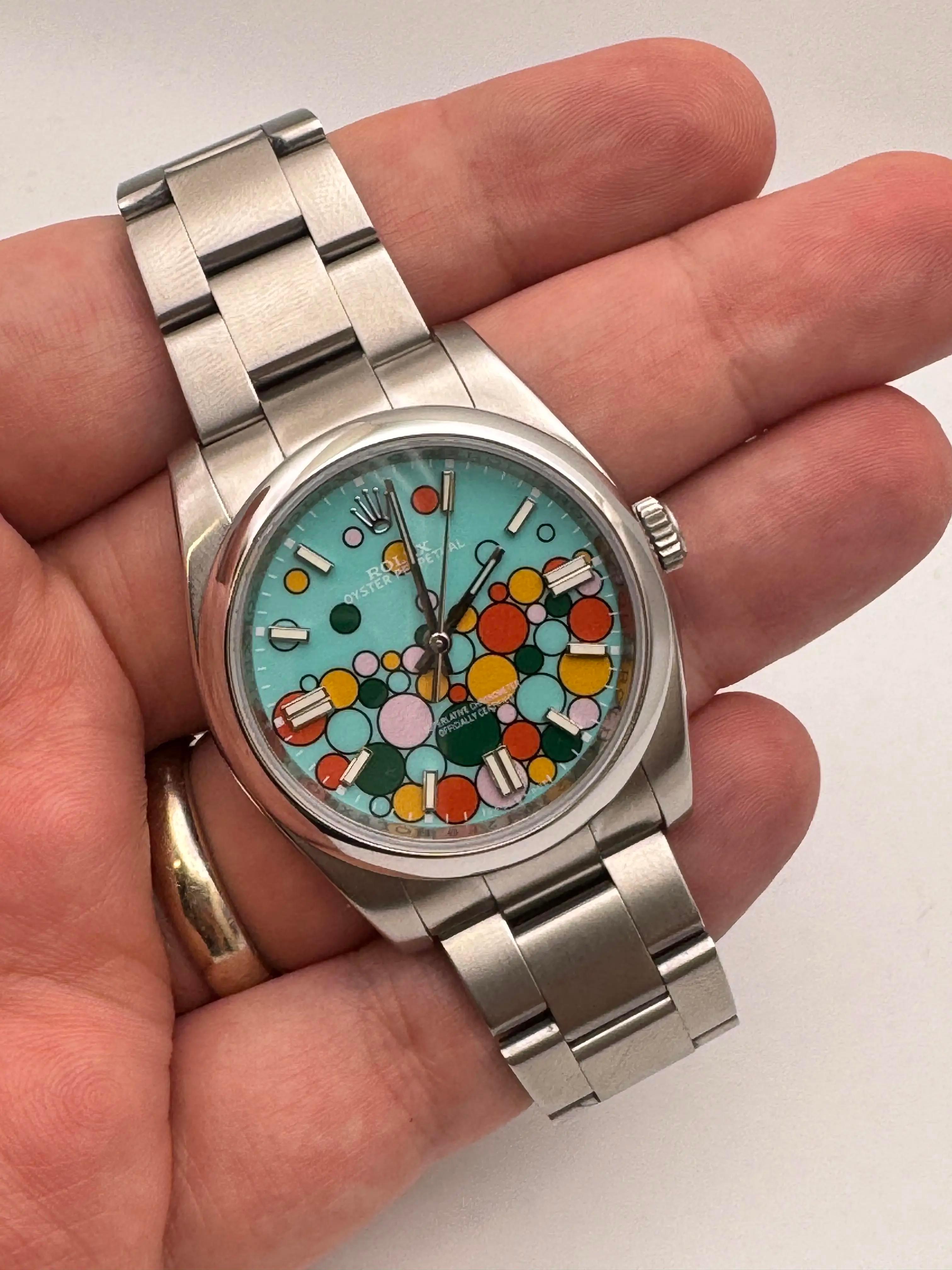 Rolex Oyster Perpetual 116000 36mm Custom Celebration Dial Box Card 126000 style For Sale 5