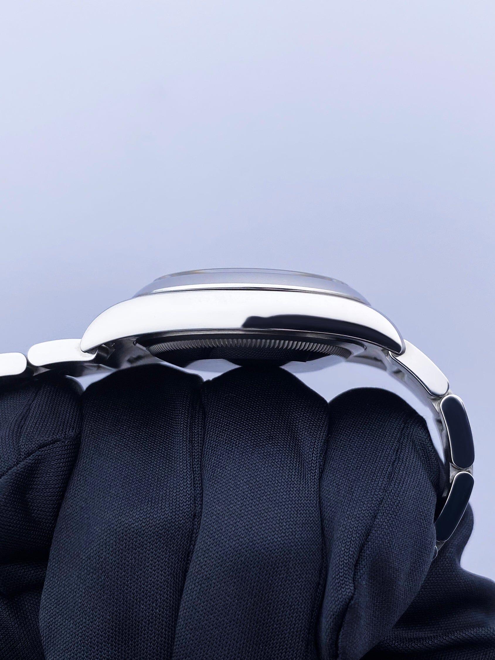 Rolex Oyster Perpetual 116000 Quadrante Blu Acciaio Orologio Uomo Scatola Documenti 2