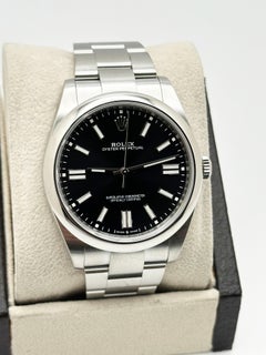 Rolex Oyster Perpetual 124300 41mm Quadrante Nero Acciaio Inox Scatola Carta 2022
