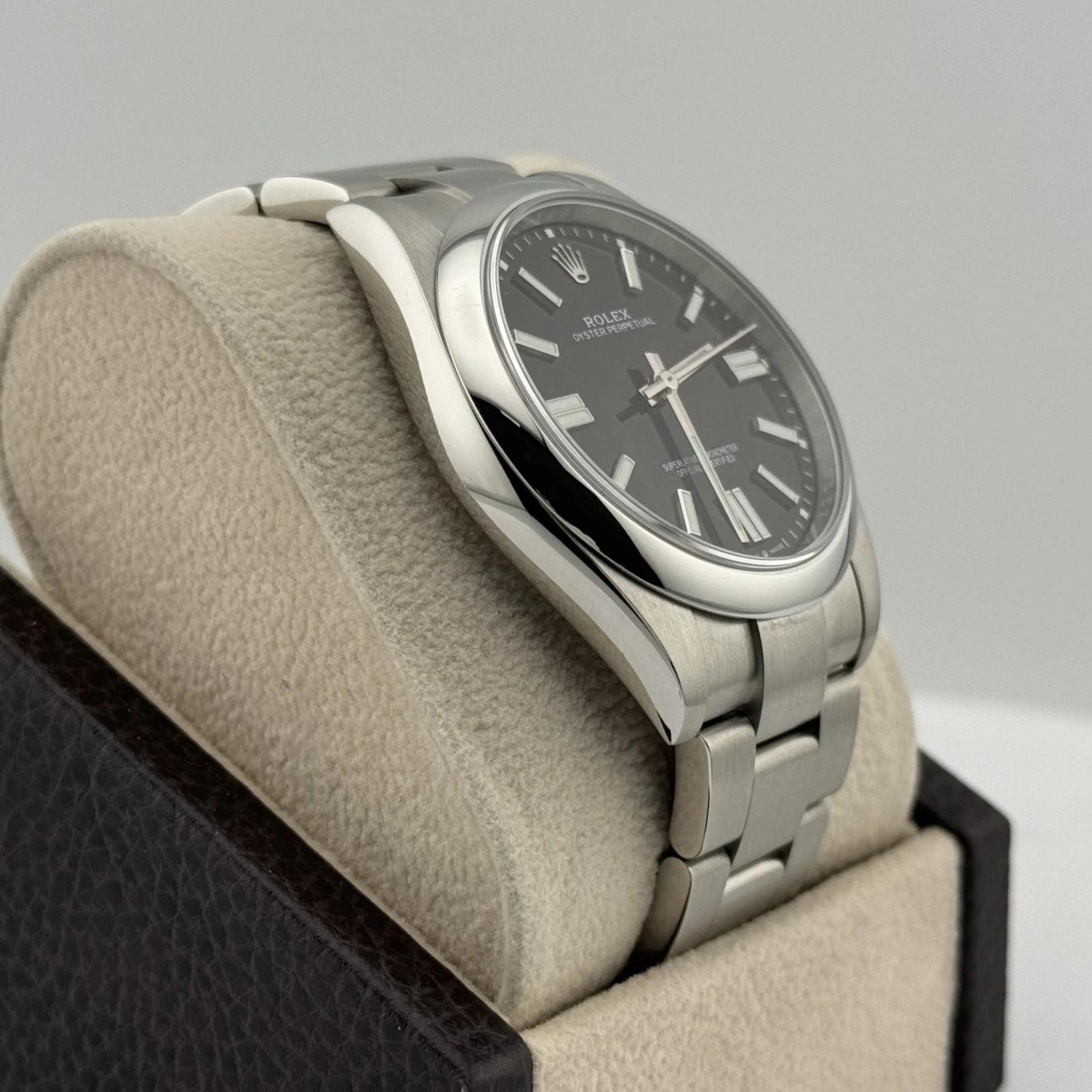 Rolex Oyster Perpetual 124300 41mm Black Dial Stainless Steel Box Papers 2023 For Sale 7