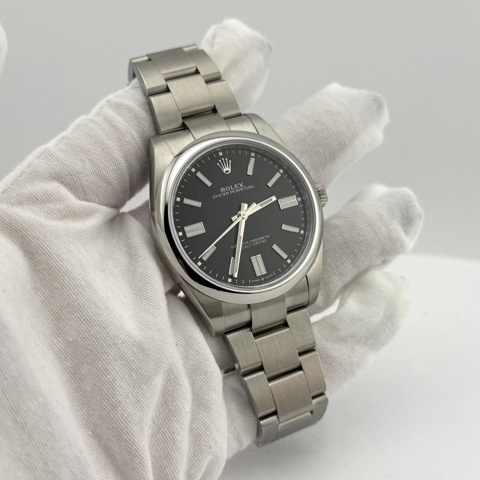 Rolex Oyster Perpetual 124300 41mm Black Dial Stainless Steel Box Papers 2023 For Sale 5