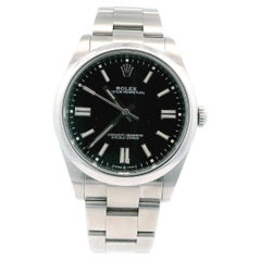 Rolex Oyster Perpetual 124300 Black Dial Mens Watch Box & Papers