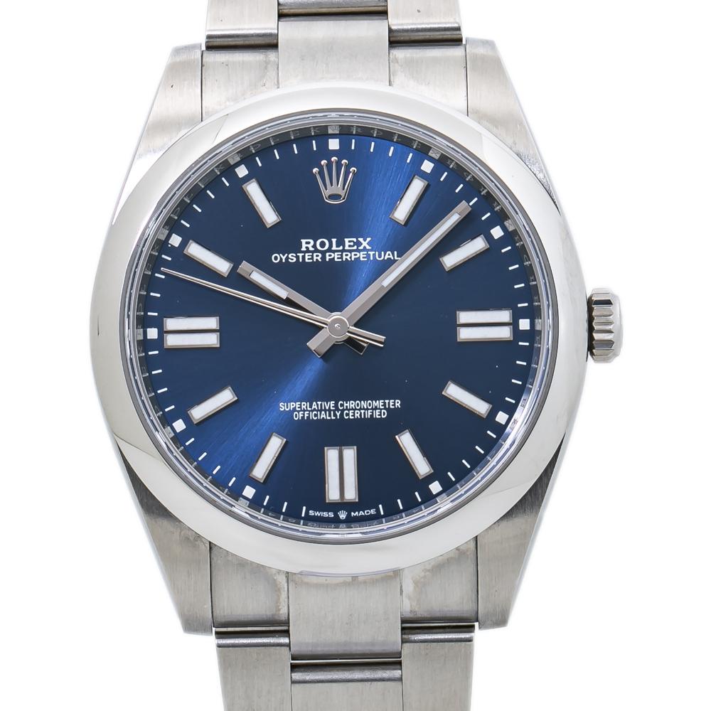 Rolex Oyster Perpetual 124300 Blue Dial Automatic Men's Watch 41mm