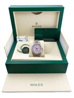 Rolex Oyster Perpetual 126000 Pink Dial Ladies Watch Box Papers