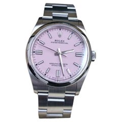 Rolex Oyster Perpetual 126000 Bracciale Oyster Argento 36mm Orologio Rosa Candy