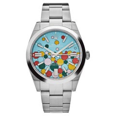 Rolex Oyster Perpetual 126000 Edelstahl 'Celebration Motif' Zifferblatt (2024)