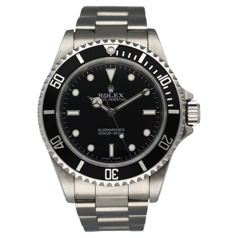 Rolex Oyster Perpetual 14060M Submariner No Date Men's Watch For Sale