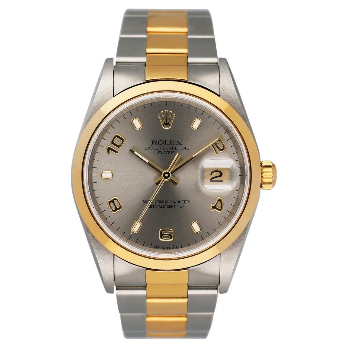 Rolex Oyster Perpetual 14203 Slate Dial Mens Watch