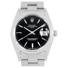 Rolex Oyster Perpetual 15200 Black Dial, U Series, Used Montre Homme