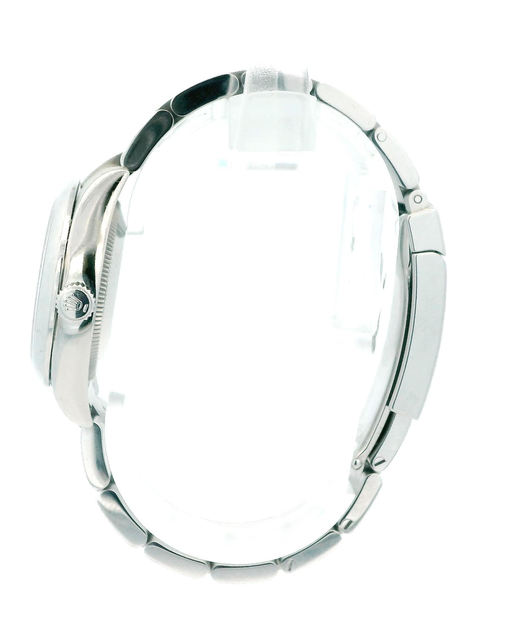 Donna Rolex Oyster Perpetuo  177200 Orologio da donna con quadrante bianco in vendita