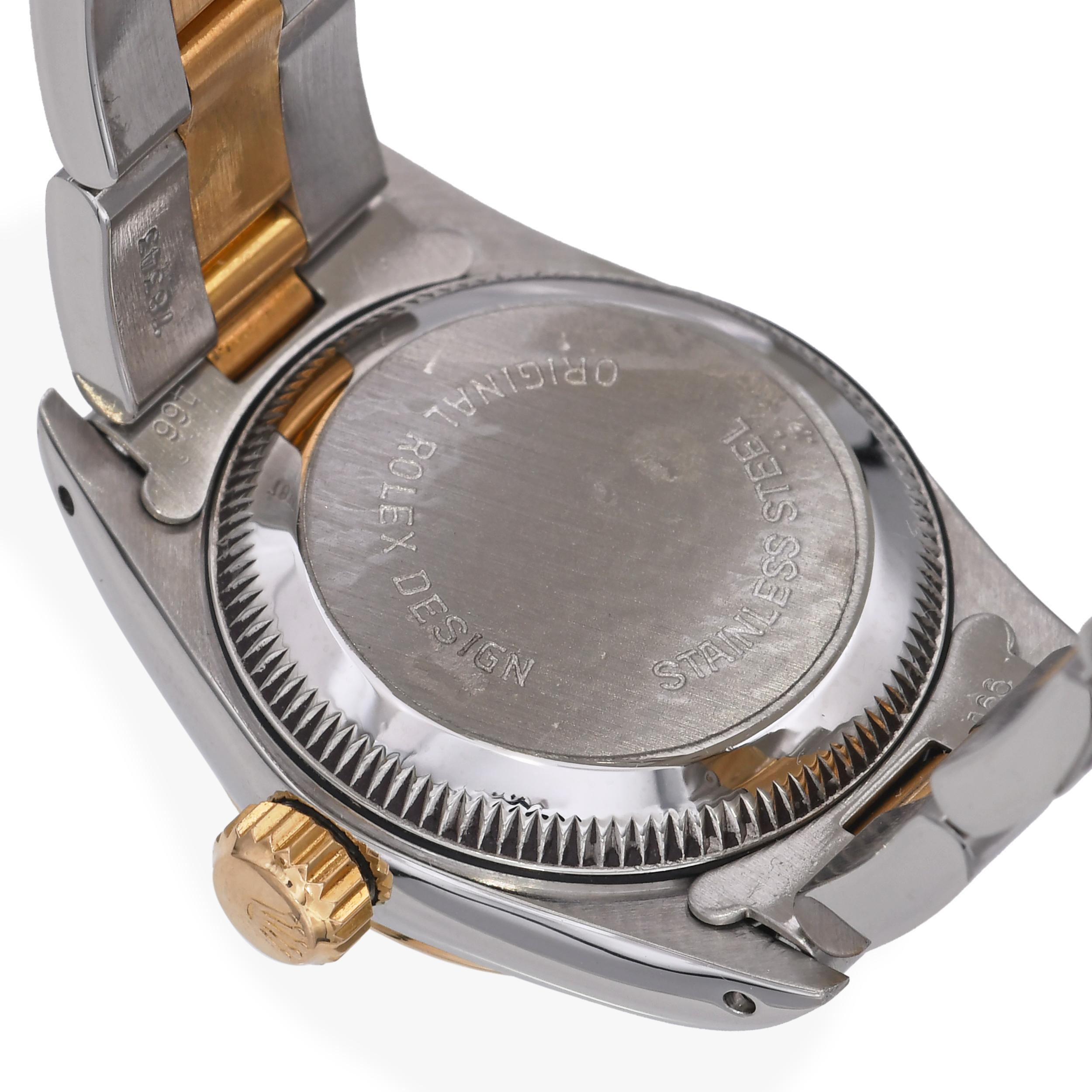 Reloj Rolex Oyster Perpetual 18k Oro/Acero Automático Mujer Ref 67193 en venta 1