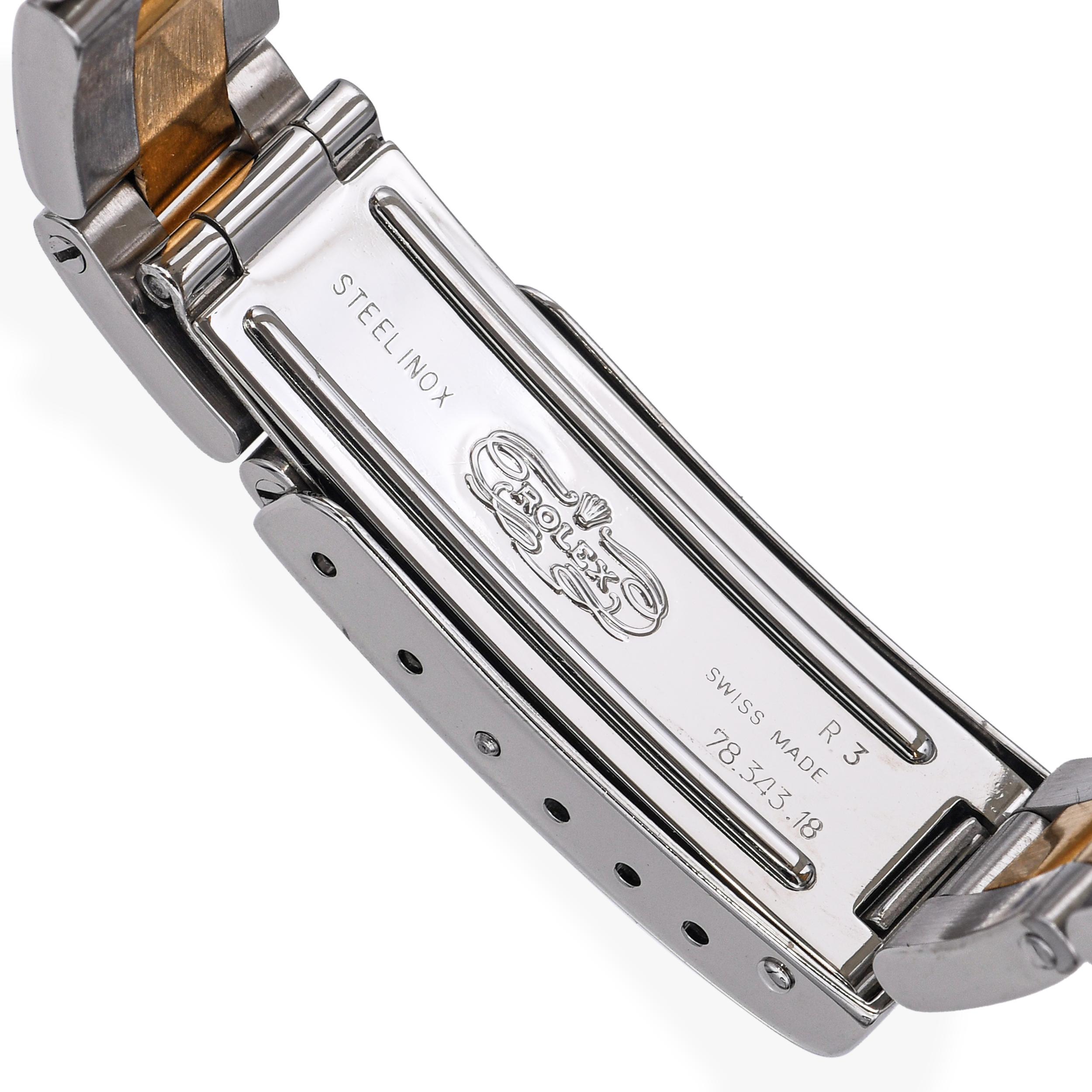 Reloj Rolex Oyster Perpetual 18k Oro/Acero Automático Mujer Ref 67193 en venta 3