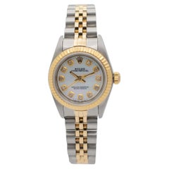 Rolex Oyster Perpetual 24MM 76193 Mop Diamond Orologio in acciaio inossidabile oro giallo