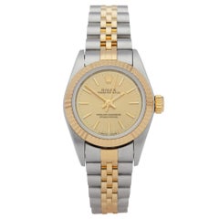 Rolex Oyster Perpetual 26 67193 Ladies Stainless Steel and Yellow Gold Watch