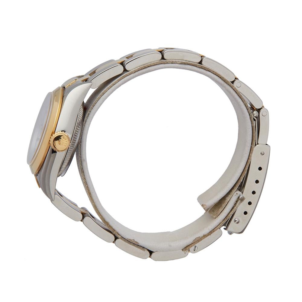 Rolex Oyster Perpetual 26 Stainless Steel and 18 Karat Yellow Gold 67183 In Excellent Condition In Bishop's Stortford, Hertfordshire