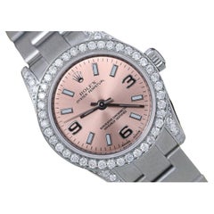 Rolex Oyster Perpetual Stainless Steel Ladies Watch with Diamonds Watch 