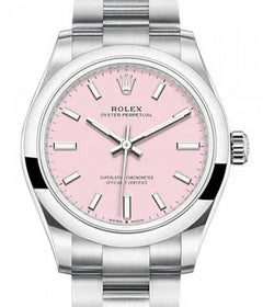 Rolex Oyster Perpetual 277200 Candy Pink Dial Automatic Lady Watch with B&P