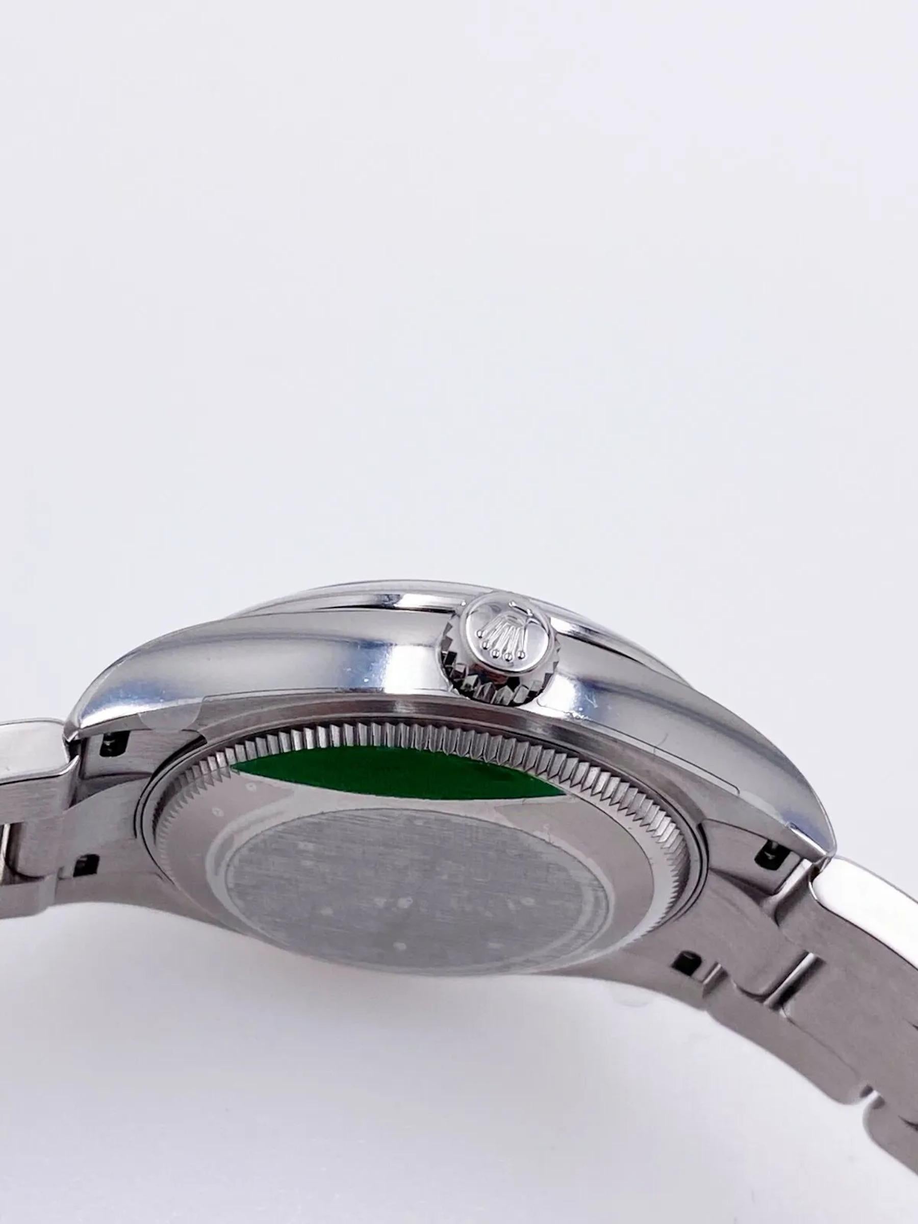 Rolex Oyster Perpetual 277200 Midsize 31mm Blue Dial Steel Box Paper Stickers For Sale 2