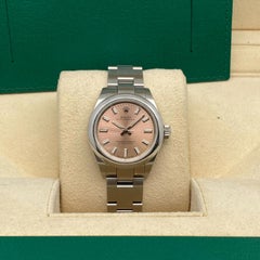 Rolex Oyster Perpetual 28mm Steel Pink Dial Automatic Watch 276200