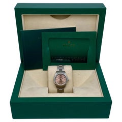 Rolex Oyster Perpetual 28mm Steel Pink Dial Automatic Watch 276200