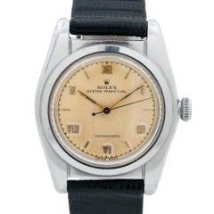 Rolex Oyster Perpetual 2940 Bubble Back Vintage Patina Automatic Watch SS