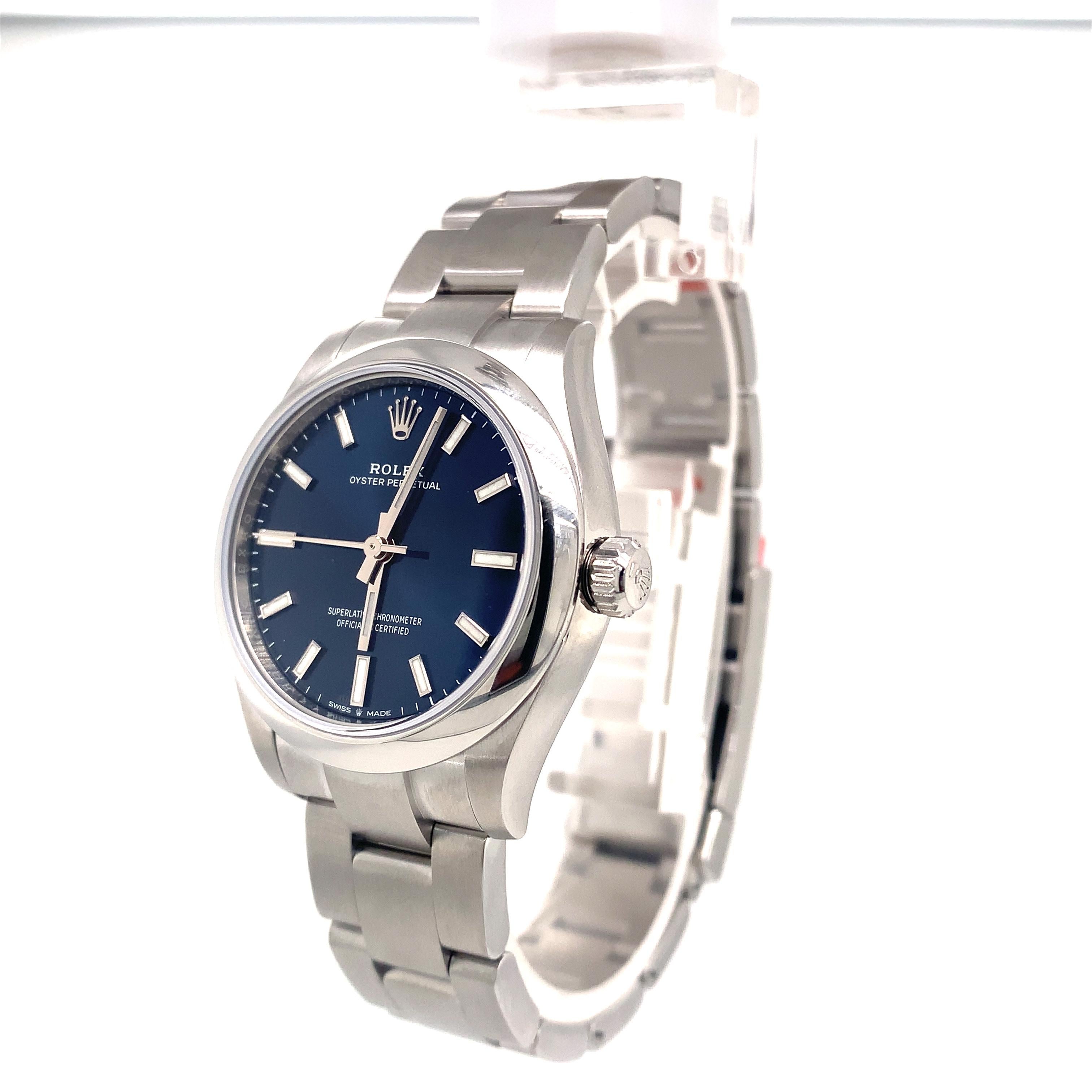 rolex dunkelblaues zifferblatt
