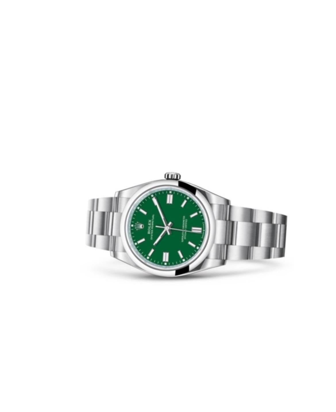 Rolex Oyster Perpetual 31 Green Dial at 