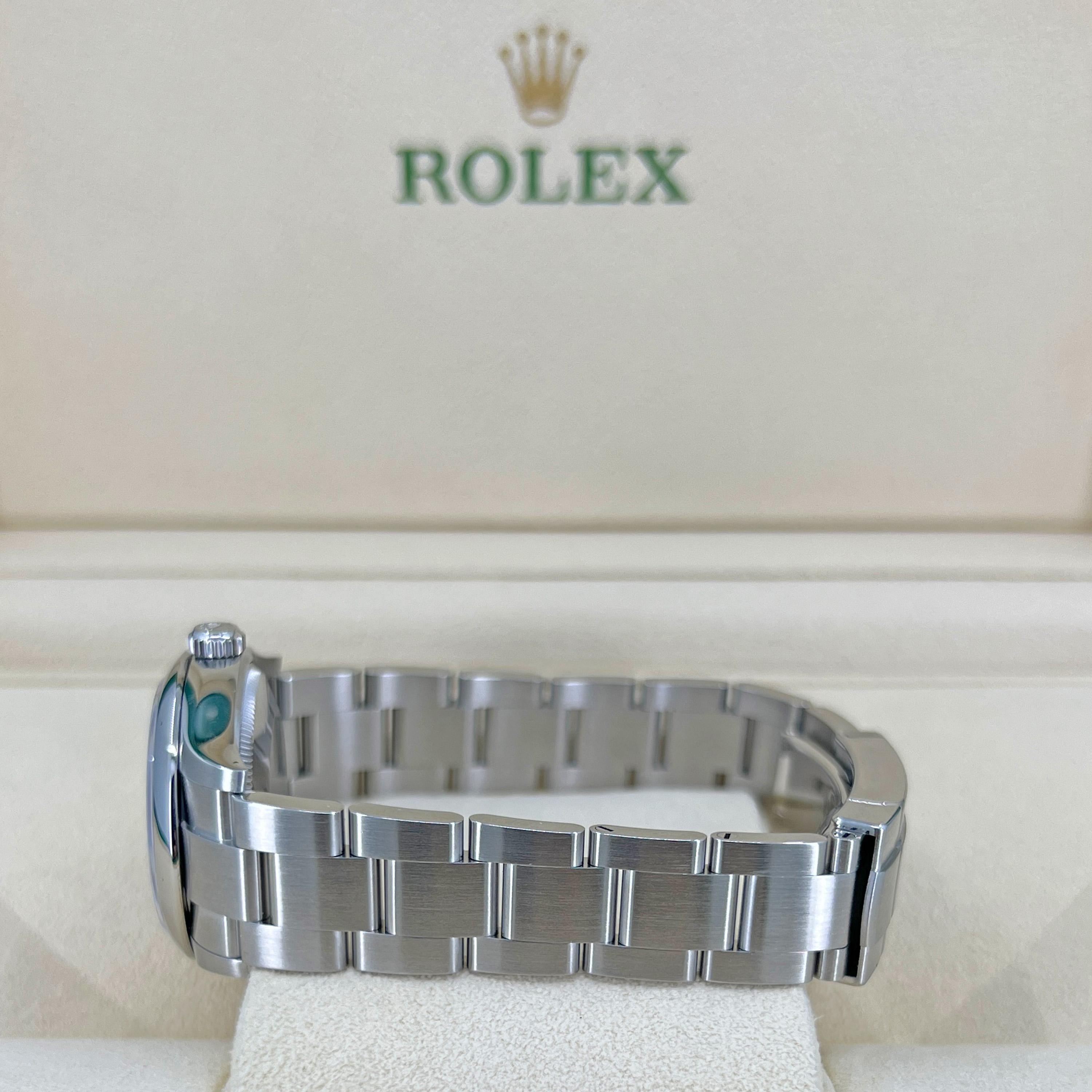 Rolex Oyster Perpetual 31 Silver Dial 277200 2022 Unworn Watch Complete For Sale 3