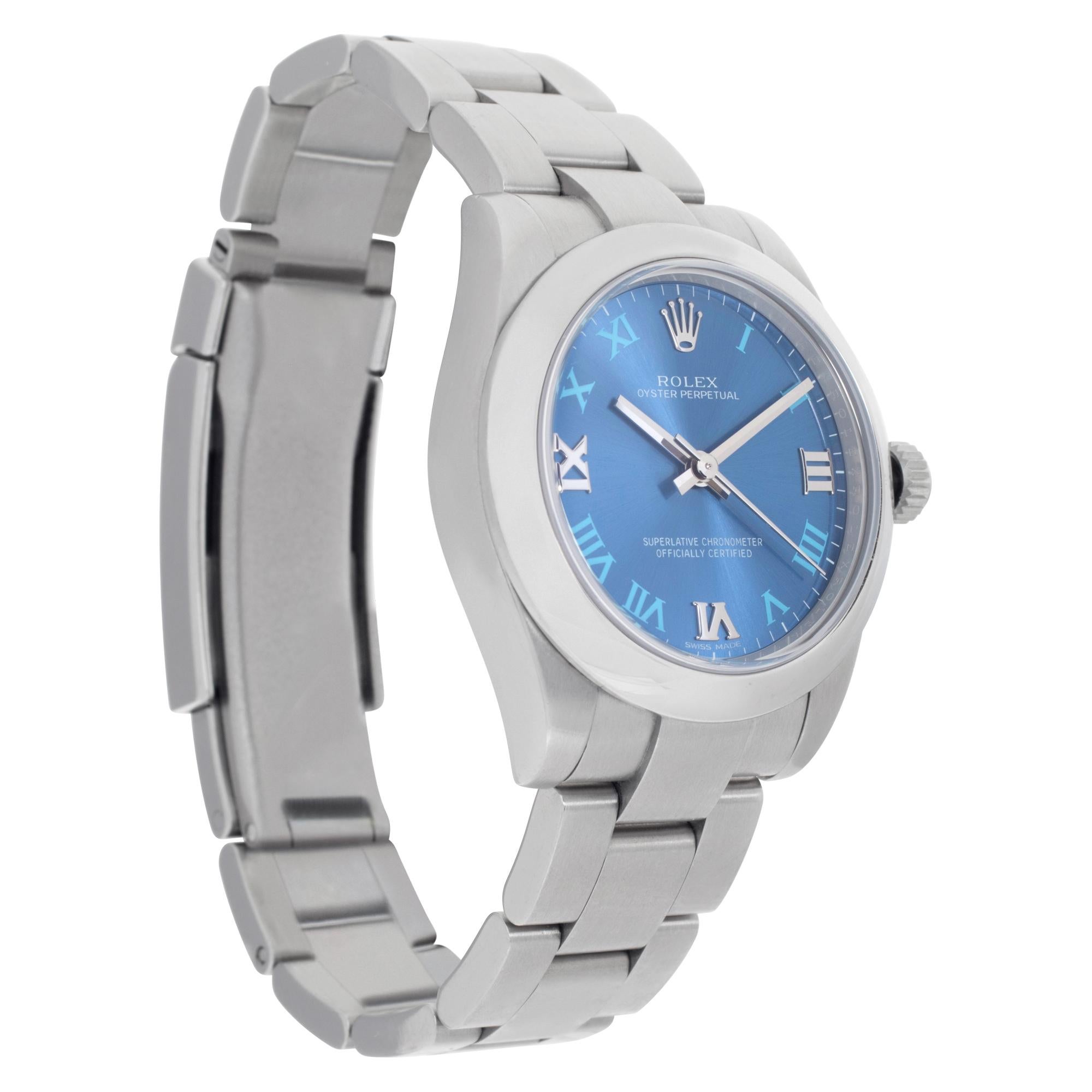 rolex oyster perpetual azzurro
